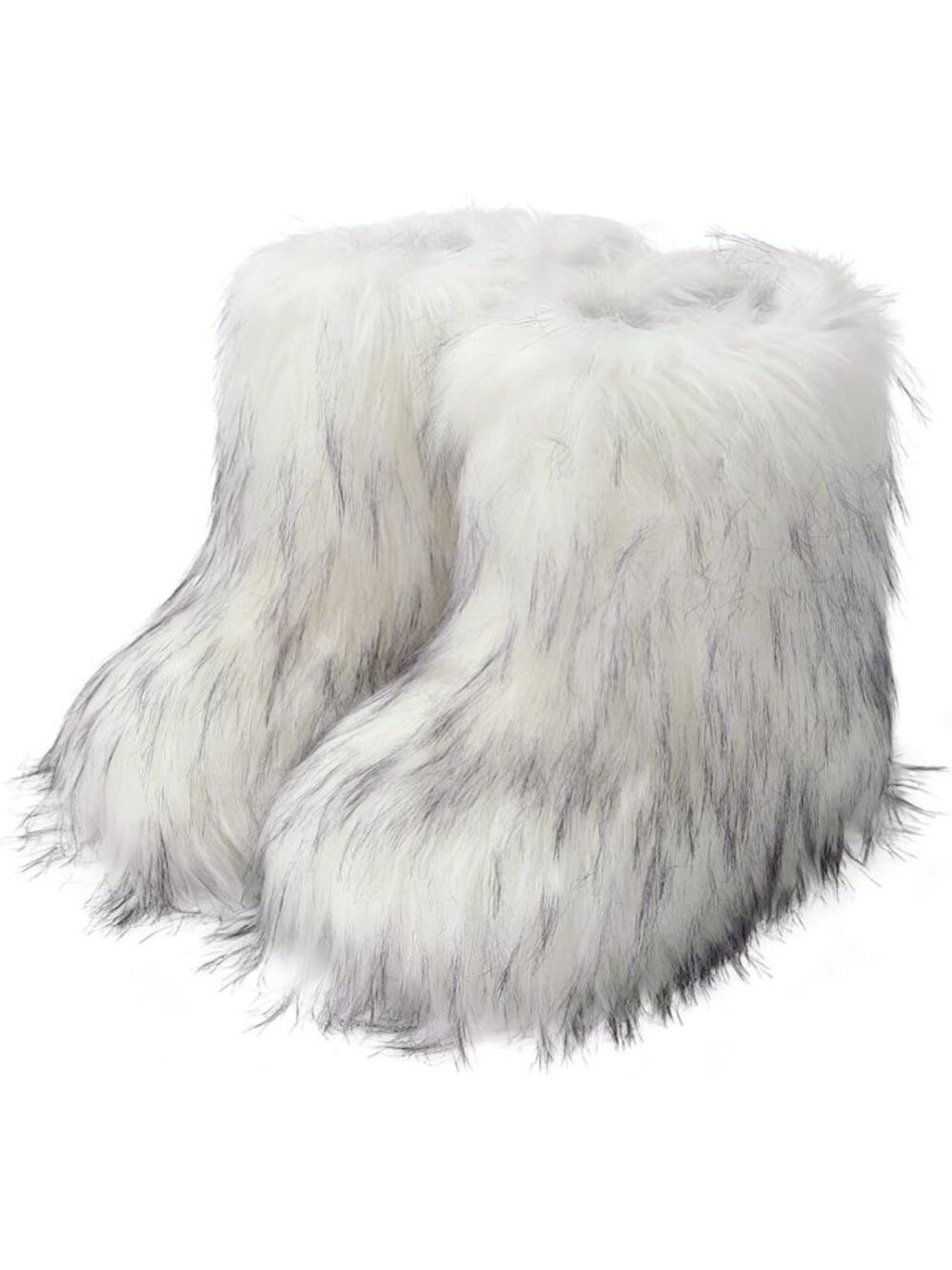 Cozy Fluffy Fur Winter Boots for Women - Platform Ankle Mini Boot, Y2K Style